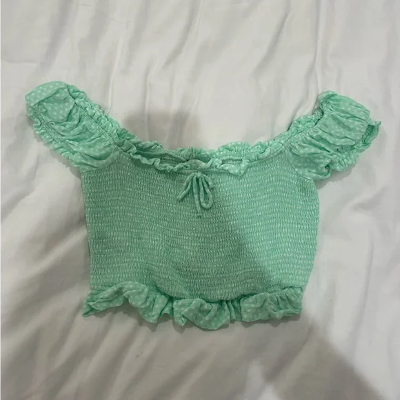 Zara size small mint green top. - Picture 1 of 2